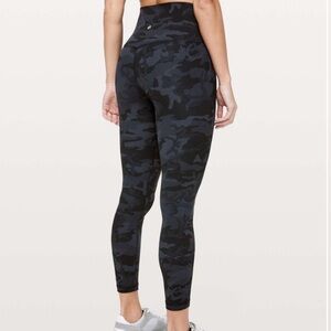 Lululemon Align Pant II 25” Incognito Camo Multi Grey. Size 4
